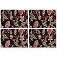 thumbnail image 1 of Pioneer Flower Floral Print Pattern Summer Placemats Table Placemats Set Of 4-Linen Kitchen Washable Placemats Table Mats 12x18 Inch Non-Slip Heat Resistant, 1 of 6
