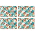 thumbnail image 1 of Pioneer Flower Floral Print Pattern Summer Placemats Table Placemats Set Of 4-Linen Kitchen Washable Placemats Table Mats 12x18 Inch Non-Slip Heat Resistant, 1 of 5