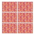 thumbnail image 1 of Pioneer Flower Floral Print Pattern Summer Placemats Table Placemats Set Of 6-Linen Kitchen Washable Placemats Table Mats 12x18 Inch Non-Slip Heat Resistant, 1 of 5
