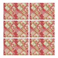 thumbnail image 1 of Pioneer Flower Floral Print Pattern Summer Placemats Table Placemats Set Of 6-Linen Kitchen Washable Placemats Table Mats 12x18 Inch Non-Slip Heat Resistant, 1 of 5