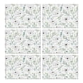 thumbnail image 1 of Pioneer Flower Floral Print Pattern Summer Placemats Table Placemats Set Of 6-Linen Kitchen Washable Placemats Table Mats 12x18 Inch Non-Slip Heat Resistant, 1 of 5