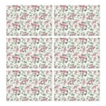 thumbnail image 1 of Pioneer Flower Floral Print Pattern Summer Placemats Table Placemats Set Of 6-Linen Kitchen Washable Placemats Table Mats 12x18 Inch Non-Slip Heat Resistant, 1 of 5