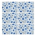 thumbnail image 1 of Pioneer Flower Floral Print Pattern Summer Placemats Table Placemats Set Of 6-Linen Kitchen Washable Placemats Table Mats 12x18 Inch Non-Slip Heat Resistant, 1 of 5