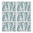 thumbnail image 1 of Pioneer Flower Floral Print Pattern Summer Placemats Table Placemats Set Of 6-Linen Kitchen Washable Placemats Table Mats 12x18 Inch Non-Slip Heat Resistant, 1 of 5