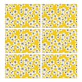 thumbnail image 1 of Pioneer Flower Floral Print Pattern Summer Placemats Table Placemats Set Of 6-Linen Kitchen Washable Placemats Table Mats 12x18 Inch Non-Slip Heat Resistant, 1 of 5
