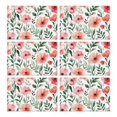 thumbnail image 1 of Pioneer Flower Floral Print Pattern Summer Placemats Table Placemats Set Of 6-Linen Kitchen Washable Placemats Table Mats 12x18 Inch Non-Slip Heat Resistant, 1 of 5