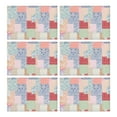 thumbnail image 1 of Pioneer Flower Floral Print Pattern Summer Placemats Table Placemats Set Of 6-Linen Kitchen Washable Placemats Table Mats 12x18 Inch Non-Slip Heat Resistant, 1 of 5