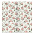 thumbnail image 1 of Pioneer Flower Floral Print Pattern Summer Placemats Table Placemats Set Of 6-Linen Kitchen Washable Placemats Table Mats 12x18 Inch Non-Slip Heat Resistant, 1 of 5
