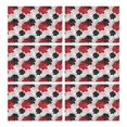thumbnail image 1 of Pioneer Flower Floral Print Pattern Summer Placemats Table Placemats Set Of 6-Linen Kitchen Washable Placemats Table Mats 12x18 Inch Non-Slip Heat Resistant, 1 of 5