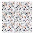 thumbnail image 1 of Pioneer Flower Floral Print Pattern Summer Placemats Table Placemats Set Of 6-Linen Kitchen Washable Placemats Table Mats 12x18 Inch Non-Slip Heat Resistant, 1 of 5