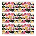 thumbnail image 1 of Pioneer Flower Floral Print Pattern Summer Placemats Table Placemats Set Of 6-Linen Kitchen Washable Placemats Table Mats 12x18 Inch Non-Slip Heat Resistant, 1 of 5