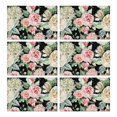 thumbnail image 1 of Pioneer Flower Floral Print Pattern Summer Placemats Table Placemats Set Of 6-Linen Kitchen Washable Placemats Table Mats 12x18 Inch Non-Slip Heat Resistant, 1 of 5