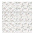 thumbnail image 1 of Pioneer Flower Floral Print Pattern Summer Placemats Table Placemats Set Of 6-Linen Kitchen Washable Placemats Table Mats 12x18 Inch Non-Slip Heat Resistant, 1 of 5