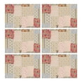 thumbnail image 1 of Pioneer Flower Floral Print Pattern Summer Placemats Table Placemats Set Of 6-Linen Kitchen Washable Placemats Table Mats 12x18 Inch Non-Slip Heat Resistant, 1 of 5