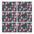 thumbnail image 1 of Pioneer Flower Floral Print Pattern Summer Placemats Table Placemats Set Of 6-Linen Kitchen Washable Placemats Table Mats 12x18 Inch Non-Slip Heat Resistant, 1 of 5