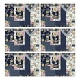 thumbnail image 1 of Pioneer Flower Floral Print Pattern Summer Placemats Table Placemats Set Of 6-Linen Kitchen Washable Placemats Table Mats 12x18 Inch Non-Slip Heat Resistant, 1 of 5