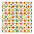 thumbnail image 1 of Pioneer Flower Floral Print Pattern Summer Placemats Table Placemats Set Of 6-Linen Kitchen Washable Placemats Table Mats 12x18 Inch Non-Slip Heat Resistant, 1 of 5