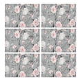 thumbnail image 1 of Pioneer Flower Floral Print Pattern Summer Placemats Table Placemats Set Of 6-Linen Kitchen Washable Placemats Table Mats 12x18 Inch Non-Slip Heat Resistant, 1 of 5