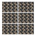thumbnail image 1 of Pioneer Flower Floral Print Pattern Summer Placemats Table Placemats Set Of 6-Linen Kitchen Washable Placemats Table Mats 12x18 Inch Non-Slip Heat Resistant, 1 of 5