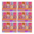 thumbnail image 1 of Pioneer Flower Floral Print Pattern Summer Placemats Table Placemats Set Of 6-Linen Kitchen Washable Placemats Table Mats 12x18 Inch Non-Slip Heat Resistant, 1 of 5