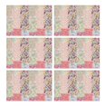 thumbnail image 1 of Pioneer Flower Floral Print Pattern Summer Placemats Table Placemats Set Of 6-Linen Kitchen Washable Placemats Table Mats 12x18 Inch Non-Slip Heat Resistant, 1 of 5