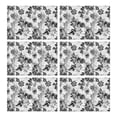 thumbnail image 1 of Pioneer Flower Floral Print Pattern Summer Placemats Table Placemats Set Of 6-Linen Kitchen Washable Placemats Table Mats 12x18 Inch Non-Slip Heat Resistant, 1 of 5