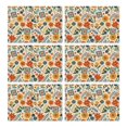 thumbnail image 1 of Pioneer Flower Floral Print Pattern Summer Placemats Table Placemats Set Of 6-Linen Kitchen Washable Placemats Table Mats 12x18 Inch Non-Slip Heat Resistant, 1 of 5
