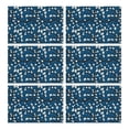 thumbnail image 1 of Pioneer Flower Floral Print Pattern Summer Placemats Table Placemats Set Of 6-Linen Kitchen Washable Placemats Table Mats 12x18 Inch Non-Slip Heat Resistant, 1 of 5