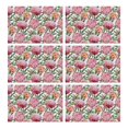 thumbnail image 1 of Pioneer Flower Floral Print Pattern Summer Placemats Table Placemats Set Of 6-Linen Kitchen Washable Placemats Table Mats 12x18 Inch Non-Slip Heat Resistant, 1 of 5