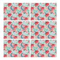 thumbnail image 1 of Pioneer Flower Floral Print Pattern Summer Placemats Table Placemats Set Of 6-Linen Kitchen Washable Placemats Table Mats 12x18 Inch Non-Slip Heat Resistant, 1 of 5