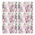 thumbnail image 1 of Pioneer Flower Floral Print Pattern Summer Placemats Table Placemats Set Of 6-Linen Kitchen Washable Placemats Table Mats 12x18 Inch Non-Slip Heat Resistant, 1 of 5