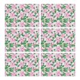 thumbnail image 1 of Pioneer Flower Floral Print Pattern Summer Placemats Table Placemats Set Of 6-Linen Kitchen Washable Placemats Table Mats 12x18 Inch Non-Slip Heat Resistant, 1 of 5