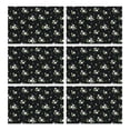 thumbnail image 1 of Pioneer Flower Floral Print Pattern Summer Placemats Table Placemats Set Of 6-Linen Kitchen Washable Placemats Table Mats 12x18 Inch Non-Slip Heat Resistant, 1 of 5