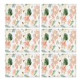 thumbnail image 1 of Pioneer Flower Floral Print Pattern Summer Placemats Table Placemats Set Of 6-Linen Kitchen Washable Placemats Table Mats 12x18 Inch Non-Slip Heat Resistant, 1 of 5