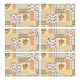 thumbnail image 1 of Pioneer Flower Floral Print Pattern Summer Placemats Table Placemats Set Of 6-Linen Kitchen Washable Placemats Table Mats 12x18 Inch Non-Slip Heat Resistant, 1 of 5
