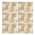 thumbnail image 1 of Pioneer Flower Floral Print Pattern Summer Placemats Table Placemats Set Of 6-Linen Kitchen Washable Placemats Table Mats 12x18 Inch Non-Slip Heat Resistant, 1 of 5