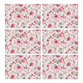 thumbnail image 1 of Pioneer Flower Floral Print Pattern Summer Placemats Table Placemats Set Of 6-Linen Kitchen Washable Placemats Table Mats 12x18 Inch Non-Slip Heat Resistant, 1 of 5
