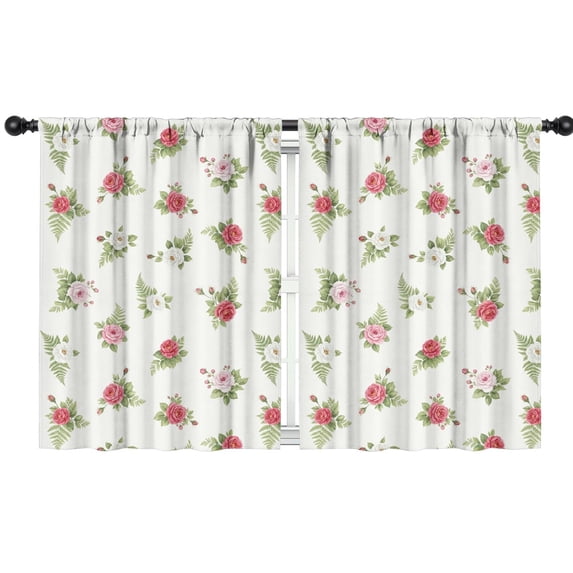 Pioneer Flower Floral Print Pattern Teens Curtains,Teens Insulated Curtains Set Of 2,Bedroom Essentials,Toddler Room Decor 42"x54"