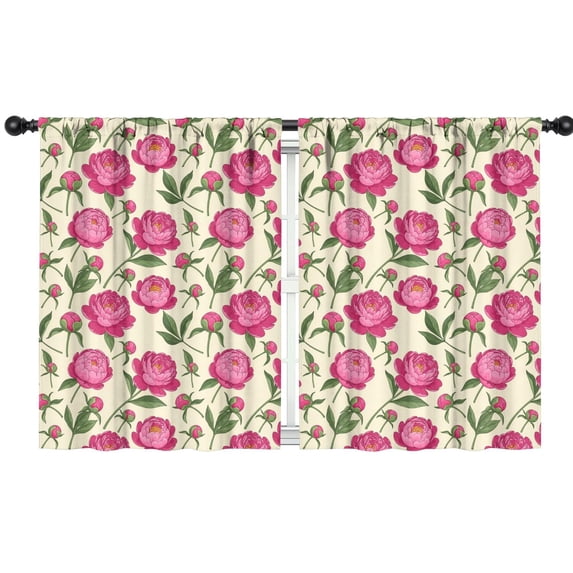 Pioneer Flower Floral Print Pattern Teens Curtains,Teens Insulated Curtains Set Of 2,Bedroom Essentials,Toddler Room Decor 42"x54"