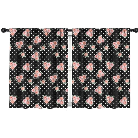 Pioneer Flower Floral Print Pattern Teens Curtains,Teens Insulated Curtains Set Of 2,Bedroom Essentials,Toddler Room Decor 42"x54"