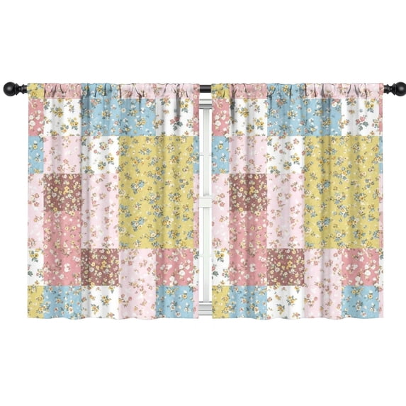 Pioneer Flower Floral Print Pattern Teens Curtains,Teens Insulated Curtains Set Of 2,Bedroom Essentials,Toddler Room Decor 42"x54"