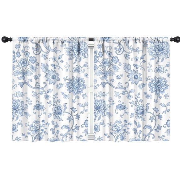 Pioneer Flower Floral Print Pattern Teens Curtains,Teens Insulated Curtains Set Of 2,Bedroom Essentials,Toddler Room Decor 42"x54"