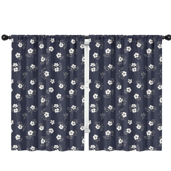 Pioneer Flower Floral Print Pattern Teens Curtains,Teens Insulated Curtains Set Of 2,Bedroom Essentials,Toddler Room Decor 42"x63"