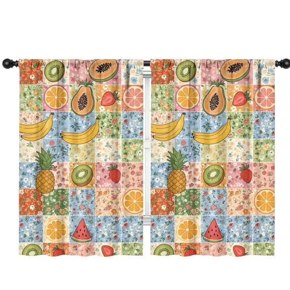 Pioneer Flower Floral Print Pattern Teens Curtains,Teens Insulated Curtains Set Of 2,Bedroom Essentials,Toddler Room Decor 42"x63"