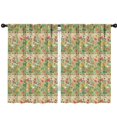 thumbnail image 1 of Pioneer Flower Floral Print Pattern Teens Curtains,Teens Insulated Curtains Set Of 2,Bedroom Essentials,Toddler Room Decor 42"x63", 1 of 5