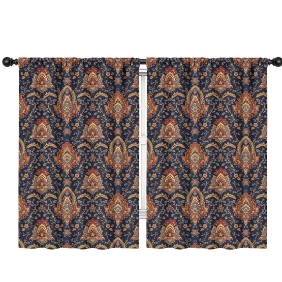 Pioneer Flower Floral Print Pattern Teens Curtains,Teens Insulated Curtains Set Of 2,Bedroom Essentials,Toddler Room Decor 42"x63"