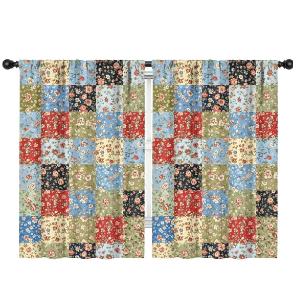 Pioneer Flower Floral Print Pattern Teens Curtains,Teens Insulated Curtains Set Of 2,Bedroom Essentials,Toddler Room Decor 42"x63"