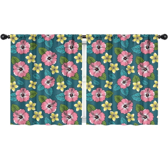 Pioneer Flower Floral Print Pattern Teens Curtains,Teens Insulated Curtains Set Of 2,Bedroom Essentials,Toddler Room Decor 52"x63"