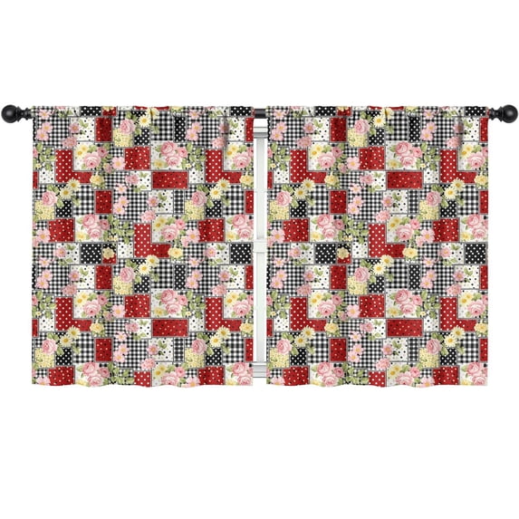 Pioneer Flower Floral Print Pattern Teens Curtains,Teens Insulated Curtains Set Of 2,Bedroom Essentials,Toddler Room Decor 52"x63"