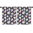 thumbnail image 1 of Pioneer Flower Floral Print Pattern Teens Curtains,Teens Insulated Curtains Set Of 2,Bedroom Essentials,Toddler Room Decor 52"x63", 1 of 5